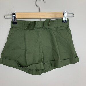 Janie & Jack Green Cotton Khaki Shorts - Size 5 - NEW